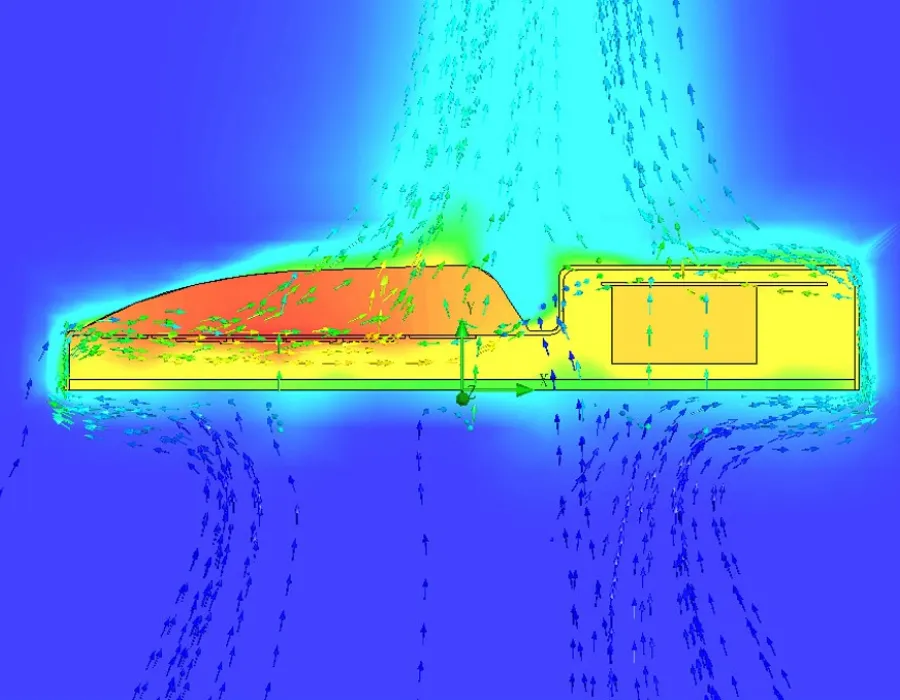 Thermal simulation and heat dissipation design for LED street lights